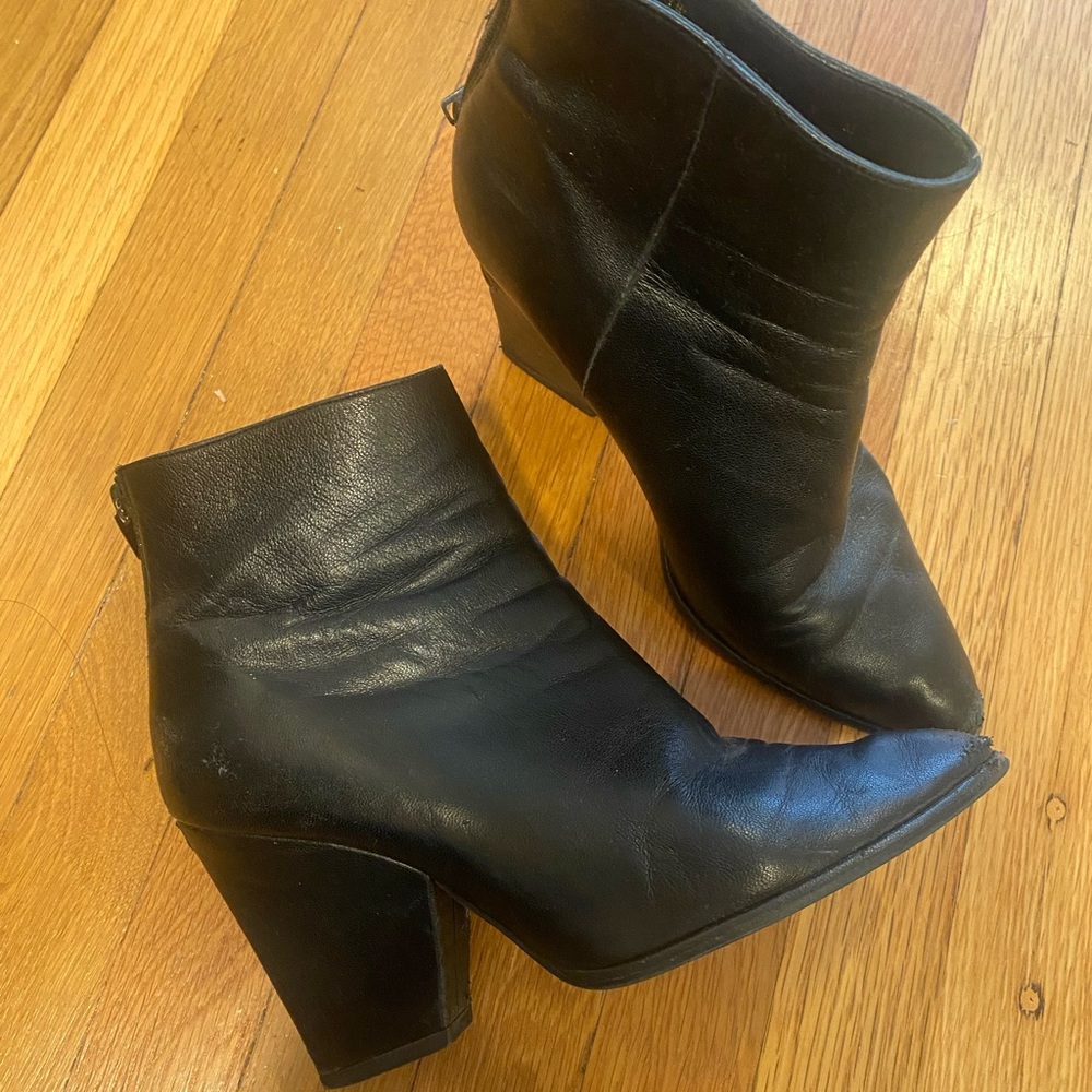 Stuart Weitzmen Pointy Toe Ankle Booties - image 4